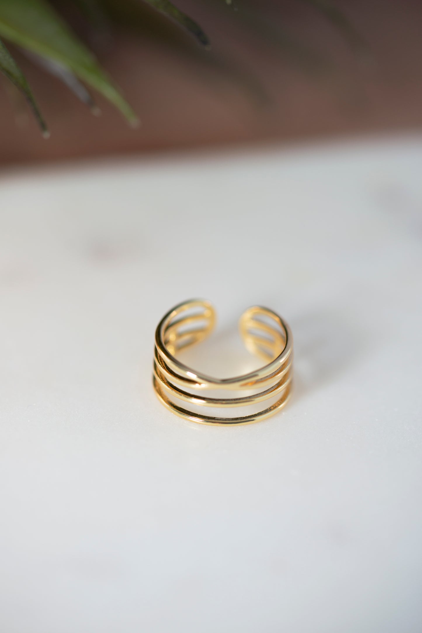 Gold Vermeil Layered Ring