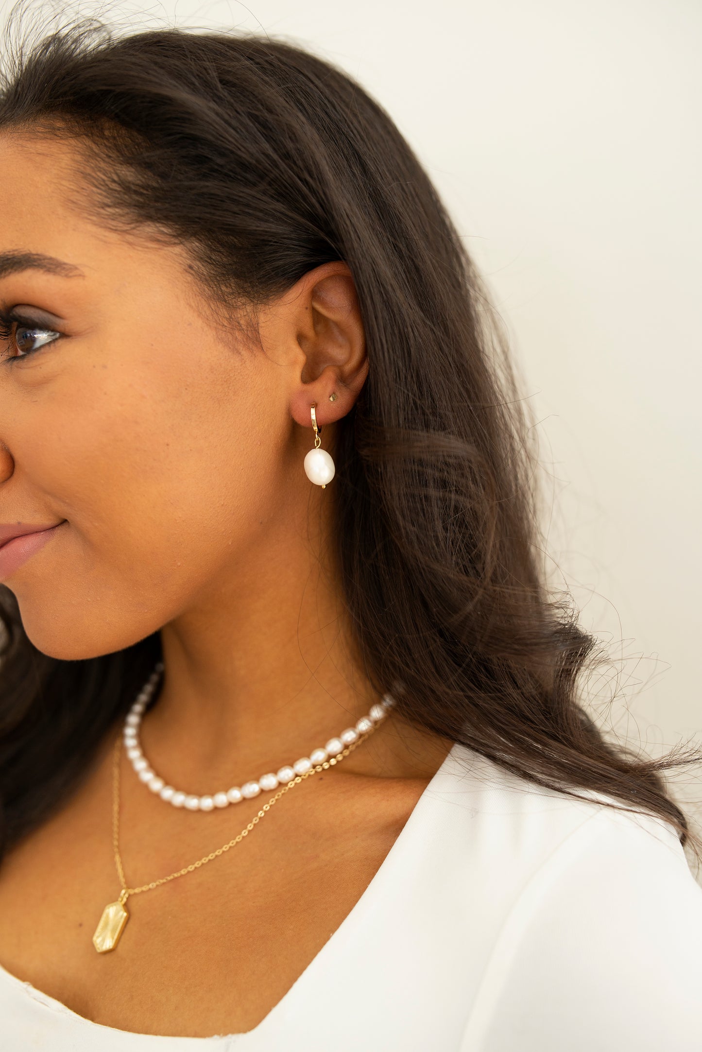 Classic White Freshwater Pearl Choker Necklace